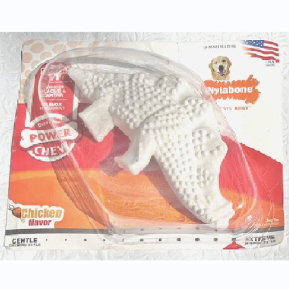 Nylabone Power Dental Chew Toy Stegosaurus Extreme Chewers NEW - Picture 1 of 3